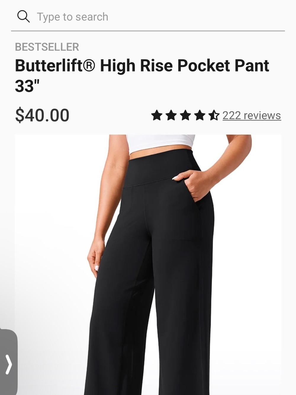 CRZ YOGA Butterlift® High Rise Wide Leg Pants - Black XL Tall